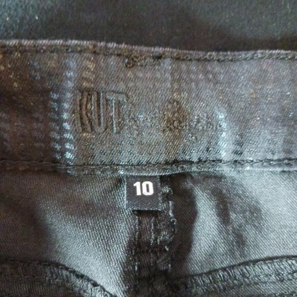 Kut From the Kloth Mia toothpick skinny black houndstooth print pants. S… - Picture 5 of 7